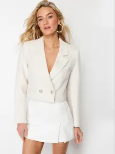 Trendyol Notched Lapel Collar Long Sleeves Double Breasted Blazer