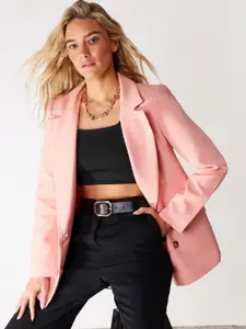 Trendyol Notched Lapel Long Sleeves Double Breasted Blazer