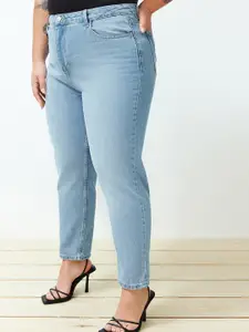 Trendyol Women Plus Size Light Fade Jeans