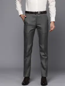 Raymond Men Textured Slim Fit Trousers