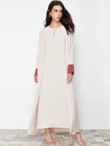 Trendyol Round Neck Maxi Dress with Longline Shrug