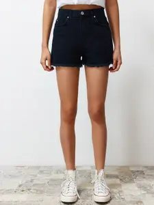 Trendyol Women Mid-Rise Regular Fit Denim Shorts
