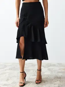 Trendyol Asymmetric Slip-On A-Line Knee Length Skirts