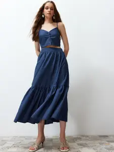 Trendyol Flared Midi Skirt