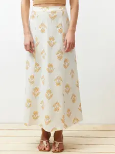 Trendyol Floral Printed Straight A-Line Maxi Skirts