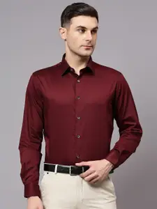 Cantabil Comfort Spread Collar Long Sleeves Casual Shirt