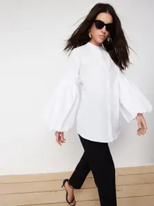 Trendyol Puff Sleeves Opaque Casual Shirt