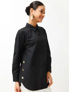 Trendyol Spread Collar Opaque Cotton Casual Shirt