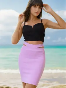 Stylecast X Hersheinbox Cut-Out Mini Pencil Skirt