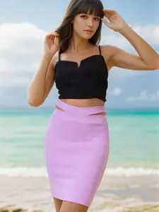 Stylecast X Hersheinbox Cut-Out Mini Pencil Skirt