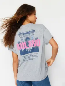 Trendyol Typography Printed Cotton T-shirt