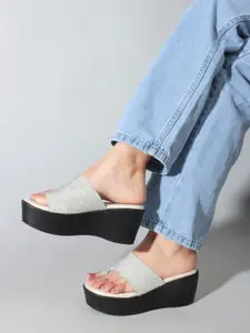 Denill Embellished Wedge Heels