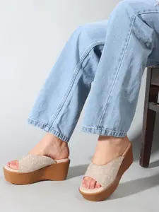 Denill Embellished Wedge Heels