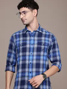 Nautica Pure Cotton Classic Fit Checked Casual Shirt