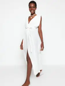 Trendyol V-Neck Sleeveless Maxi Dress
