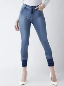 Chemistry Women Skinny Fit High-Rise Light Fade Clean Look Stretchable Jeans