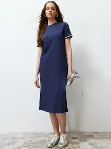 Trendyol Pure Cotton A-Line Midi Dress