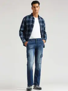 Pepe Jeans Men Straight Fit Cotton Cargos Trousers