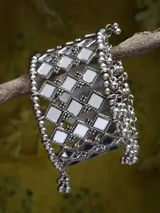 CHUI MUI Mirror Work Silver-Plated Cuff Bracelet