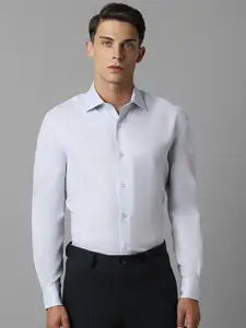 Louis Philippe Classic Fit Textured Pure Cotton Formal Shirt