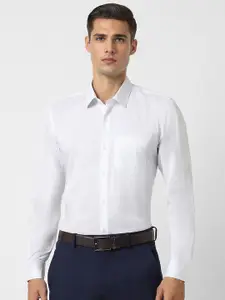 Peter England Micro Ditsy Printed Slim Fit Pure Cotton Formal Shirt