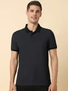 Allen Solly Geometric Printed Polo Collar Cotton T-shirt