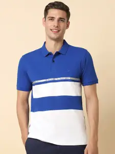 Allen Solly Colourblocked Polo Collar Cotton T-shirt