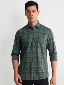 Arrow Sport Men Slim Fit Tartan Checked Cotton Casual Shirt