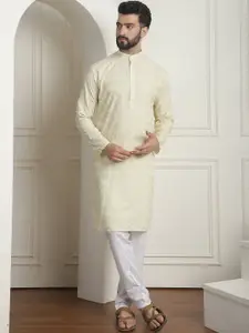 SOJANYA Geometric Printed Straight Pure Cotton Kurta with Churidar