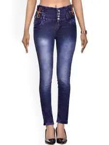 BAESD Girls Skinny Fit Heavy Fade Jeans