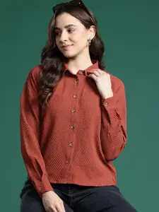 DressBerry Textured Casual Shirt