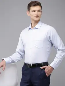 Van Heusen Pure Cotton Custom Fit Opaque Checked Formal Shirt