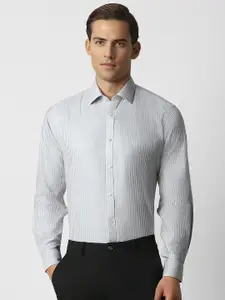 Van Heusen Custom Opaque Striped Pure Cotton Formal Shirt