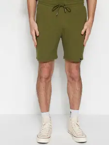 Trendyol Men Mid-Rise Pure Cotton Casual Shorts