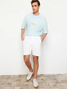 Trendyol Men Mid-Rise Pure Cotton Shorts