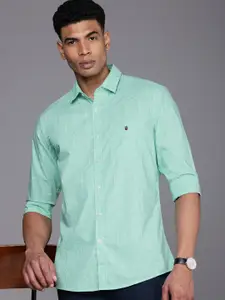 Louis Philippe Sport Pure Cotton Slim Fit Tartan Checks Opaque Casual Shirt