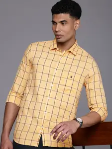 Louis Philippe Sport Super Slim Fit Opaque Checked Casual Shirt