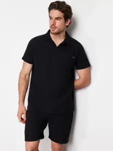 Trendyol Self Design Polo Collar Tracksuit