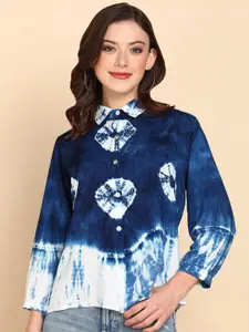 Maaesa Relaxed Tie & Dye Casual Shirt