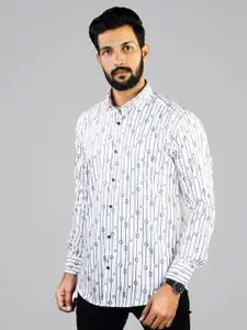 INDIAN THREADS Comfort Striped Cotton Casual Shirt