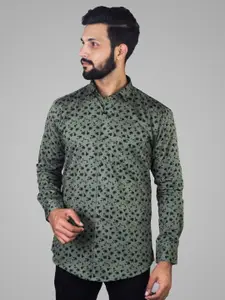 INDIAN THREADS Comfort Floral Printed Cotton Casual Shirt