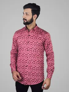 INDIAN THREADS Comfort Floral Printed Cotton Casual Shirt