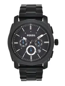 Fossil Men Black Dial Watch FS4552I