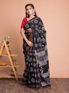 Kishori Sarees Floral Printed Pure Cotton Saree