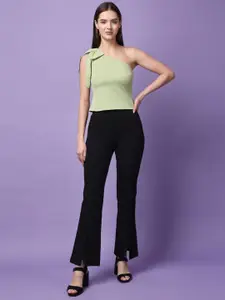 MEEAMI FASHION One Shoulder Crop Top