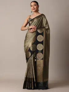 KALKI Fashion Ethnic Motifs Woven Design Zari Silk Blend Sarees