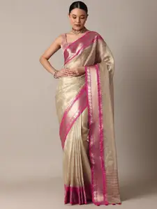 KALKI Fashion Embellished Zari Saree With Tassels