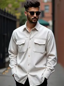 Maniac Comfort Spread Collar Cotton Casual Shirt