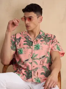 DENNISON Block Printed Oversized Casual Shirt