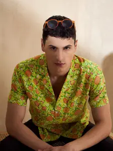 DENNISON Block Printed Oversized Casual Shirt